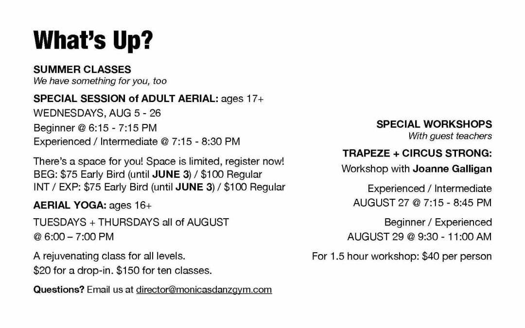 Summer Camp adults info